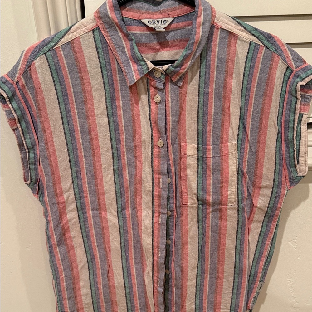 Orvis Multicolor Striped Blouse